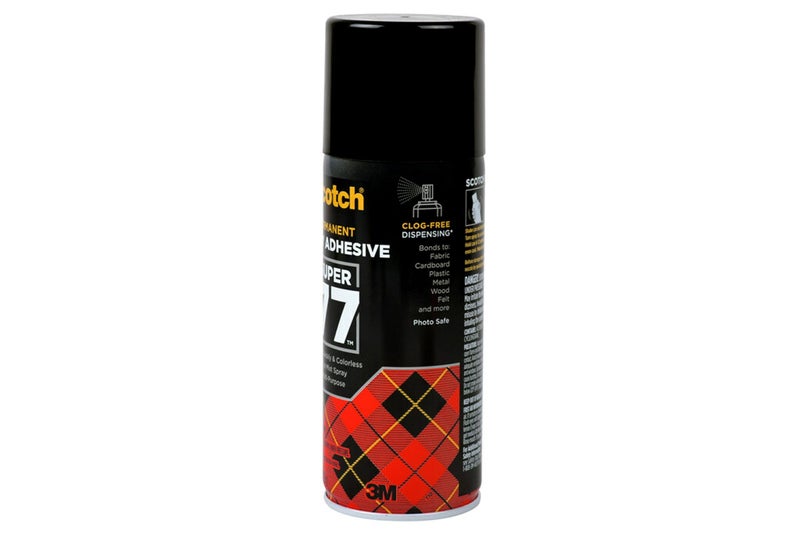 3M Scotch Super 77 Multipurpose Adhesive Spray, Bonds to Fabric, Cardboard, Plastic, Metal, Wood, Felt, and More, 10.7 Ounces (7716) - Image 3
